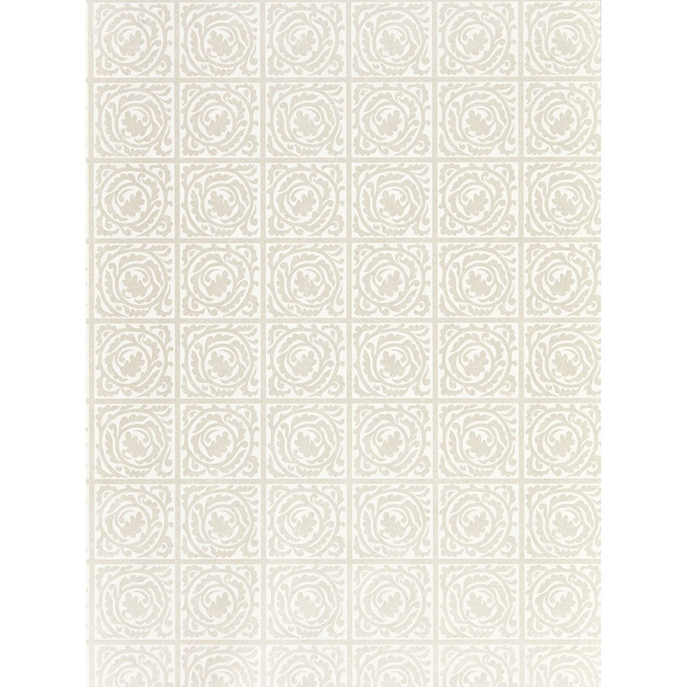 Pure Scroll Wallpaper 216545 by Morris & Co in White Clover